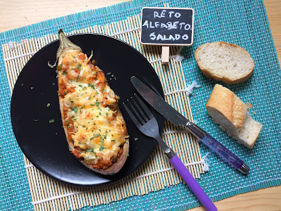 recetas con berenjenas y langostinos