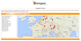 GeoGen German Surname Mapping Tool