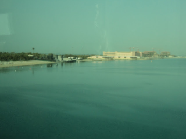 View of the water in Palm Jumeirah, Dubai UAE.