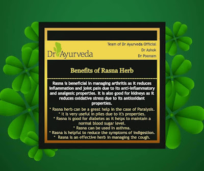 Benefits of  Rasna herb