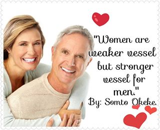 Women are weaker vessels