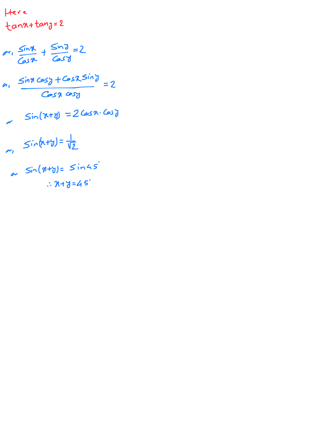 Class ten, optional mathematics, trigonometric equation