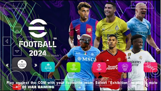 Download eFootball PES New UCL Teams 2024 PPSSPP Update Kits And Latest Transfer Best Graphics HD English Version