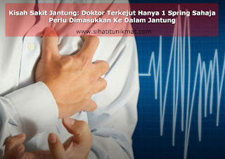 masukkan stent (belon) ke dalam jantung