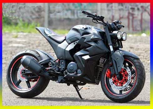 Modifikasi New Vixion Street Fighter Hitam