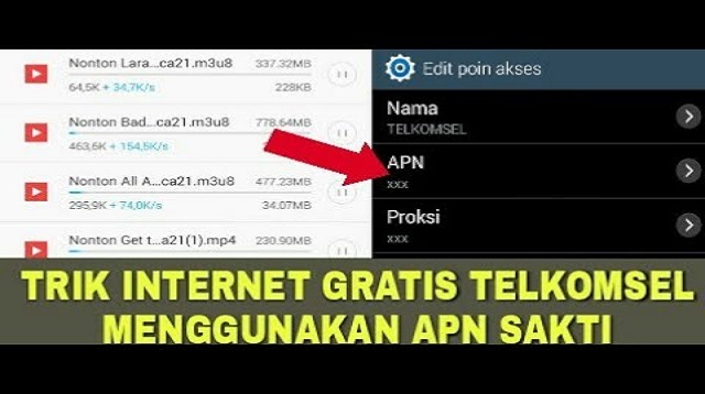 Cara Internet Gratis Telkomsel di HP Tanpa Pulsa Menggunakan APN Internet Gratis