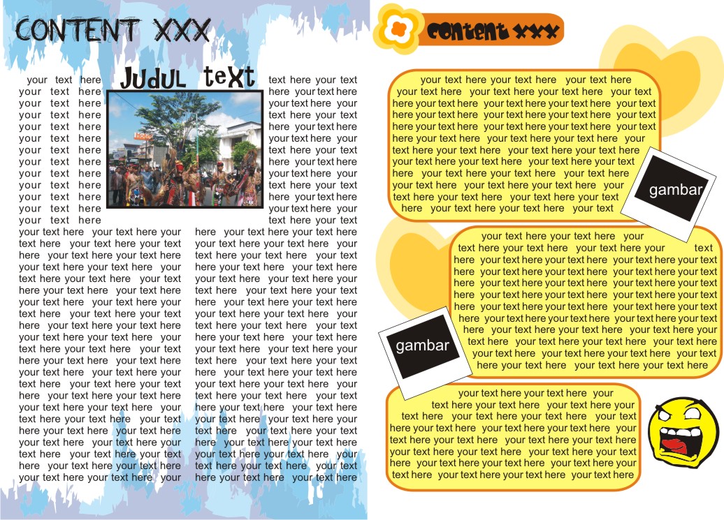 Donie punya blog: layout buletin super gaul :p