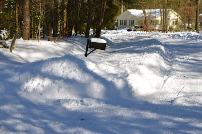 mail box covered by snow. No mail delivery for a while.