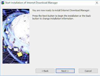 Start Installation Internet Download Manager (IDM) 6.25