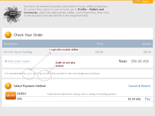 cara deposit adclick xpress