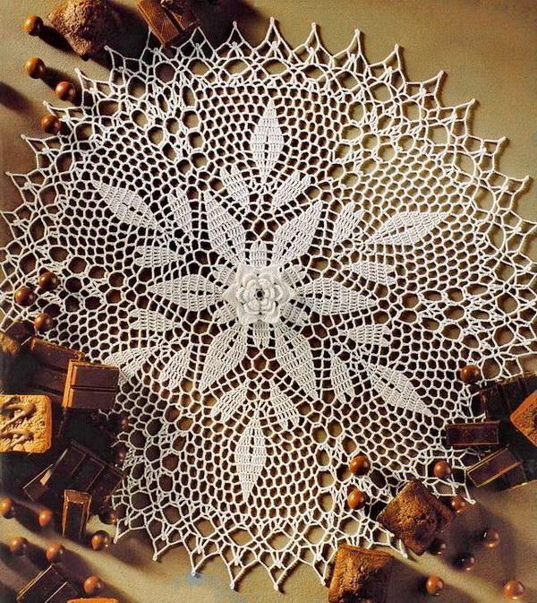 A crochet doily, White Lace doily