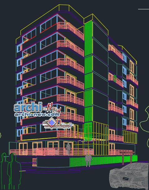 Building perspective Dwg   