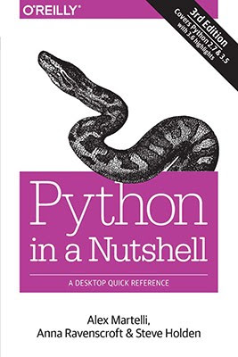 Capa do livro "Python in a Nutshell: A Desktop Quick Reference"