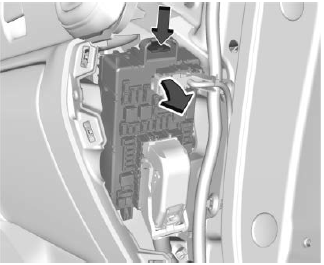 Back of the Instrument Panel Fuse Block (Right)