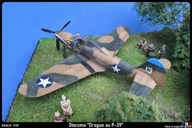 Diorama P-39 Airacobra "Drague au P-39".