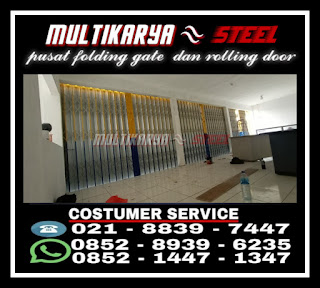 Gambar Multikaryasteel Pusat Harga Murah jual beli per meter persegi2 Pintu harmonika Akordion folding gate tanpa daun, Harga folding gate, Harga Rolling Door one sheet, Rolling Door Slat, Rolling door industri otomatis Harga Murah untuk wilayah Cikampek karawang subang pamanukan cirebon Serpong BSD AlamSutra Bintaro Tangerang Purwakarta sadang pasarrebo wanayasa karawang cikarang jakarta bekasi bandung bogor sukabumi cikalong plered cianjur dan wilayah jawa barat lainnya