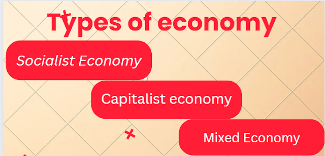 Economy and its type (Capitalist, Socialist and Mixed Economy)