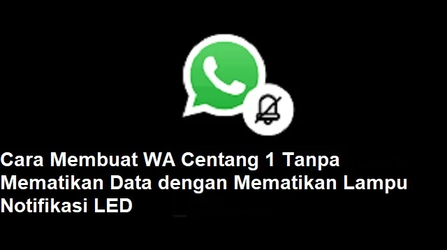 Cara Membuat WA Centang 1 Tanpa Mematikan Data