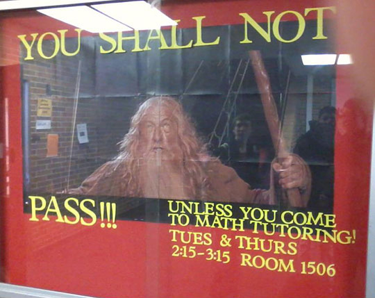 you shall not pass - math tutor