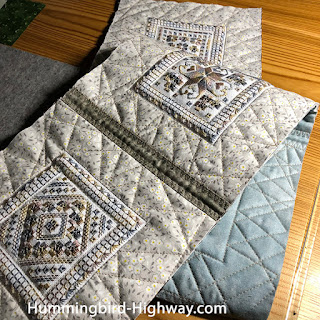 Harganger table runner, ready to bind