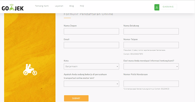 Cara daftar gojek cirebon via email 2017/2018