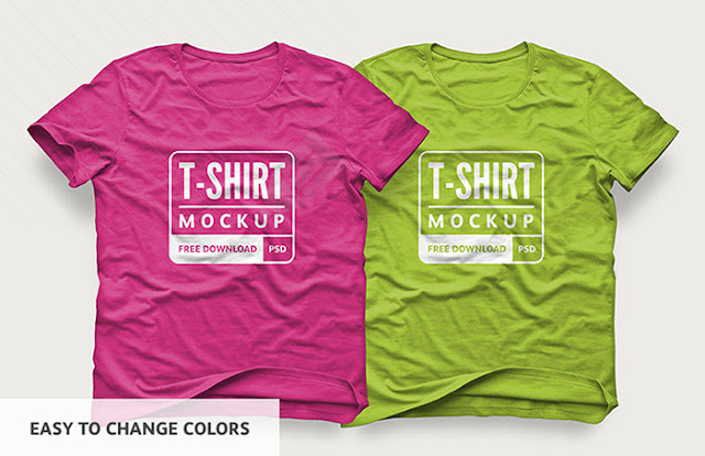 Free T-Shirt Design Mockup PSD