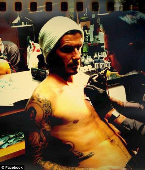 David Beckham Gets Chest Tattoo The excitement that I'm having to withhold