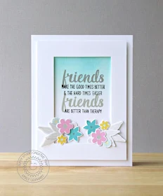 Sunny Studio Stamps: Friends & Family Floral Friend Themed Card by Emily Leiphart