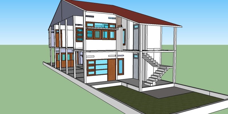 Gambar denah rumah lantai 2 dalam perencanaan desain rumah lengkap