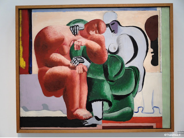 tableau Femmes Assises Le Corbusier peinture corps couleurs vives expo Beaubourg