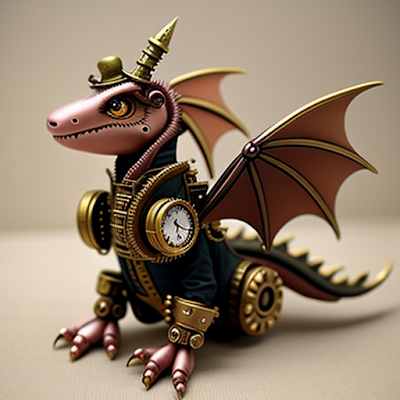 Steampunk Dragon Statue Miniature 3D amazingwallpapersa blogspot com (10)