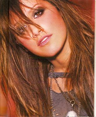 Ashley Tisdale,Gorgeous Colorful Lighting Effect Portrai