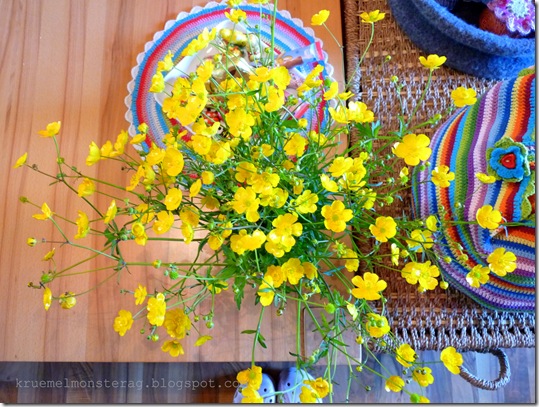 Butterblumen und Gehäkeltes (4)