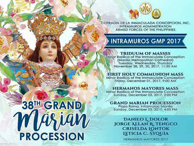 grand marian procession 2017 intramuros manila