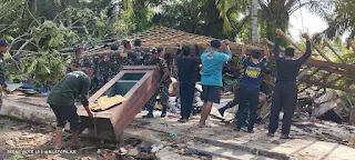 Banser GP Ansor Lampung Timur: Bantuan dan Aksi Sosial Pascabencana Angin Puting Beliung di Jabung