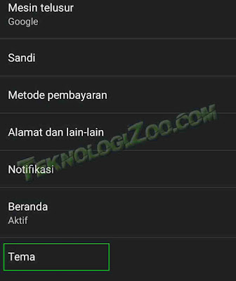 google dark mode android