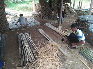 Pengrajin bilik bambu murah Sukabumi