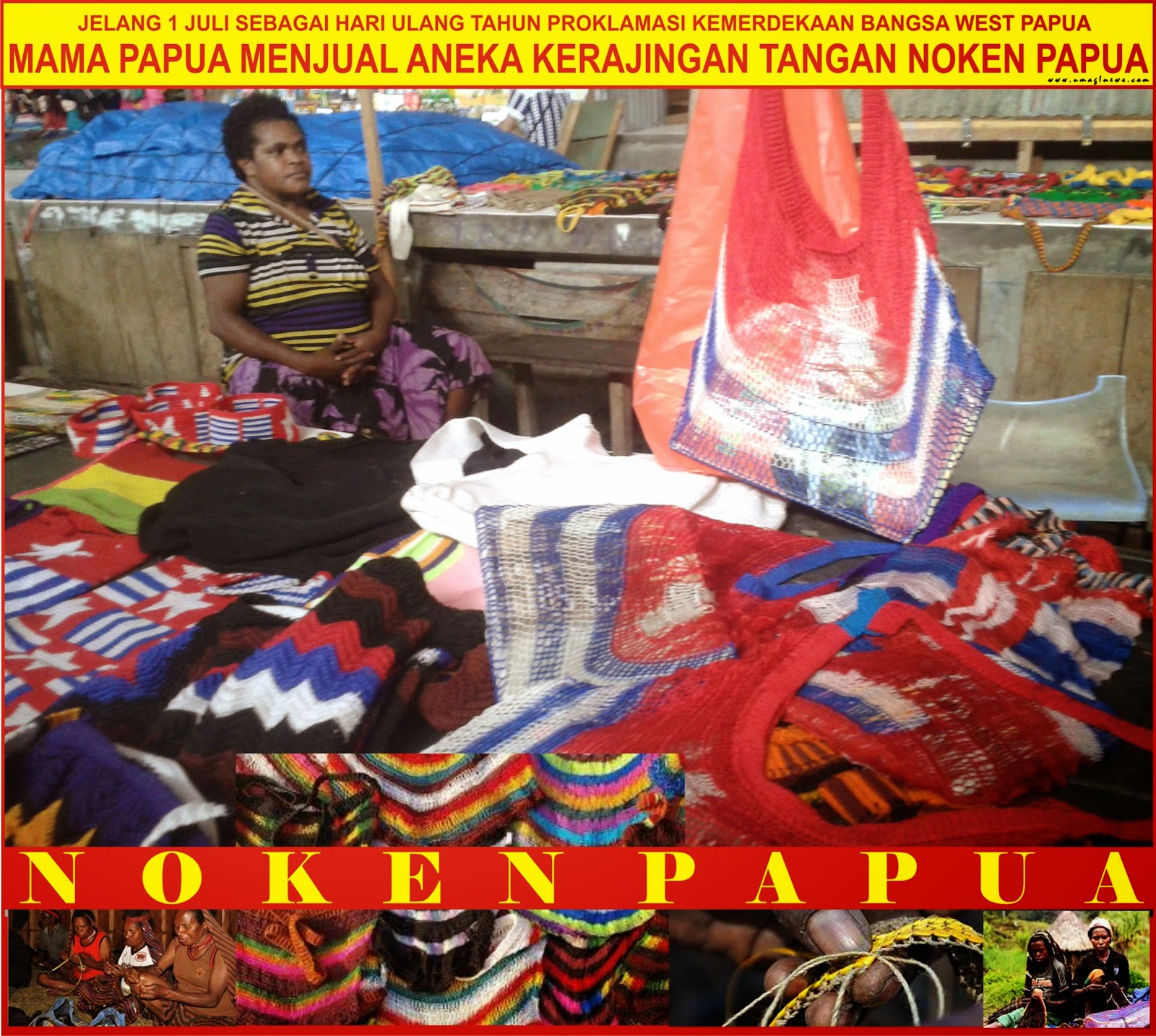 MELANESIA POS com MAMA PAPUA JUAL PULUHAN NOKEN  BERMOTIF 