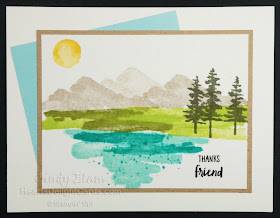 Thanks, Thank You, Friend, Occasions 2018, Scenic, Stampin' Up!, Waterfront