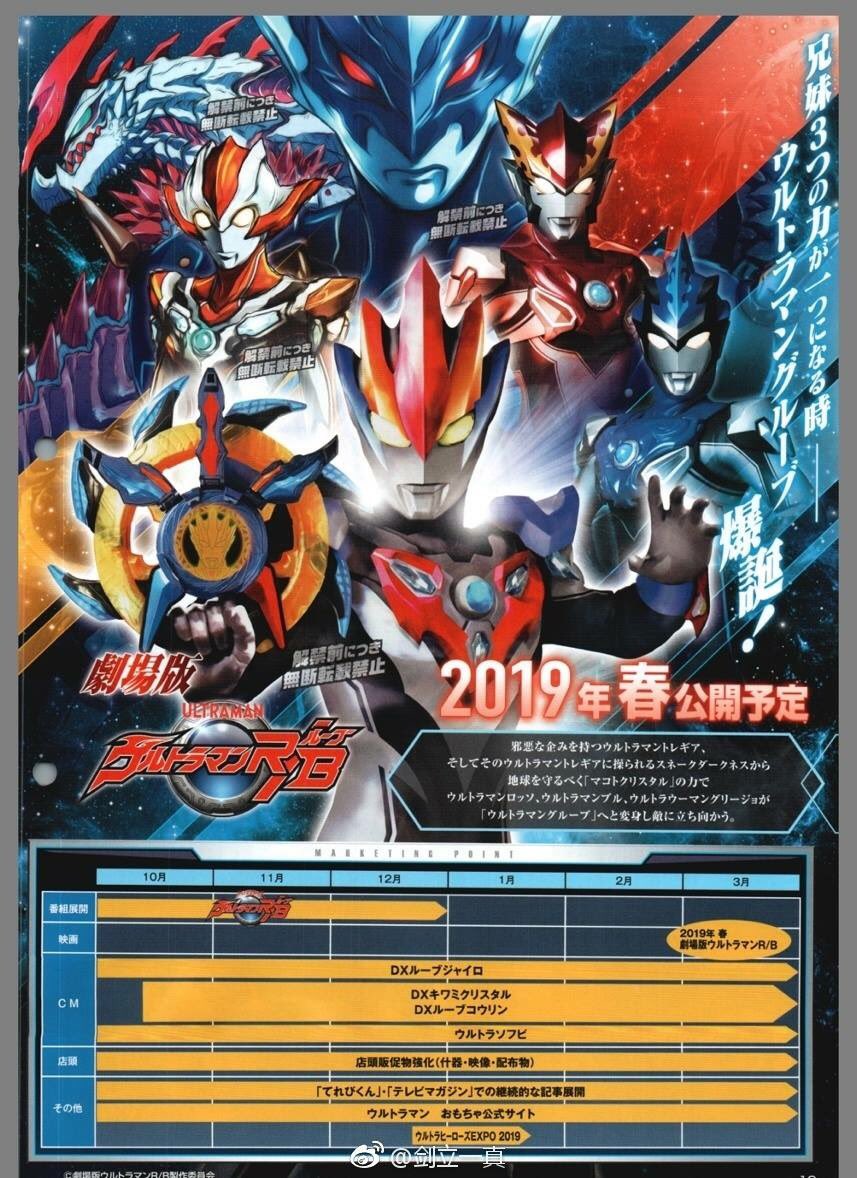 Katalog Mainan  untuk Ultraman R  B  The Movie Terungkap 