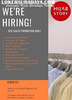 We Are Hiring at Hijab Story Surabaya Agustus 2020