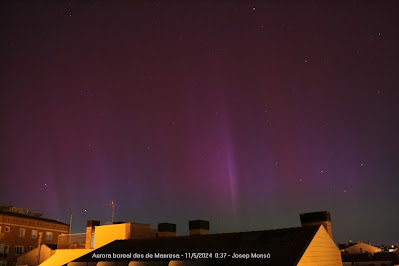 Aurora boreal des de Manresa - 11/5/2024 0:37