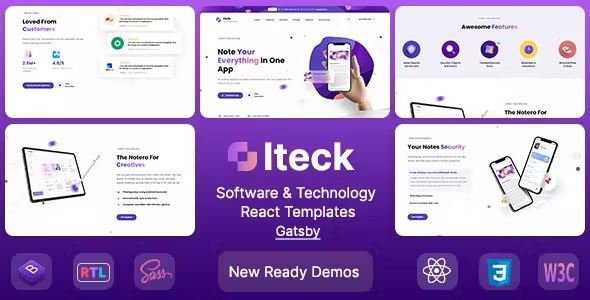 Best Gatsby Software & Technology Template