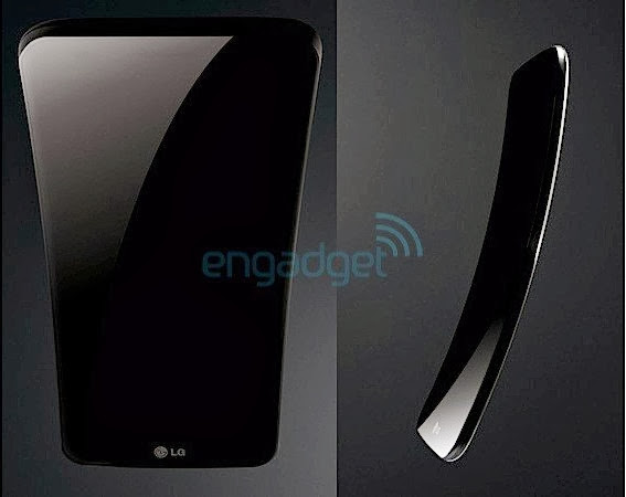 LG G Flex curved smartphone press images
