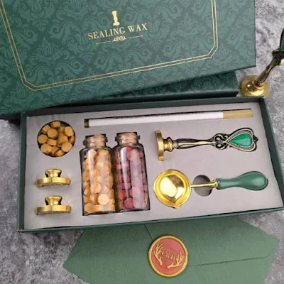 sealing wax kit in rectangular box