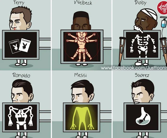 X-Ray of football players