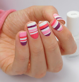 Essie Private Weekend Striping Nail Art