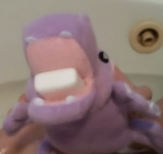 harper the hippo eating soap