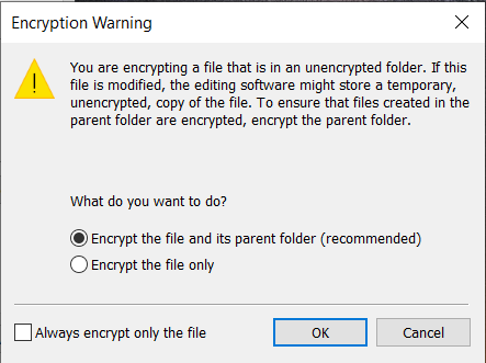 Encrypt and Password Protect Files or Folder in Windows