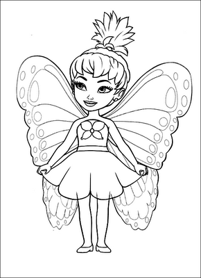 Fairy Coloring Pages on Give Your Little Girls Magical Fairy Coloring Pages